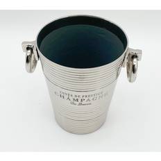 Ophelia & Co Silver Nickel Wine Bottle 21cm H x 19cm W x 19cm D Ice Bucket