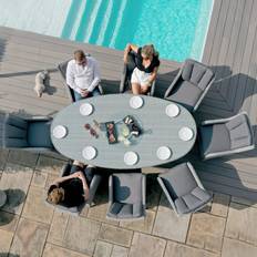 Rosalind Wheeler Crimora 8 Seater with Cushions Patio Dining Set