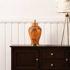 Elledge Jar Orange 48.5cm H x 25cm W x 25cm D