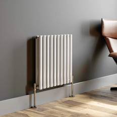 Radiators iBathUK Princia Horizontal Single Oval Panel Radiator 600mm x 1200mm