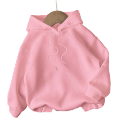 Shein Casual Minimalist Hooded Long Sleeve Sweatshirt - Autumn/Winter