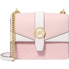 Michael Kors Small Color-Block Signature Logo Crossbody Bag - Pink