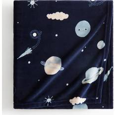 H&M Patterned Fleece Blanket 100x150 - Blankets Blue (150x100cm)