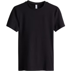 H&M Señoras Camiseta Entallada - Negro