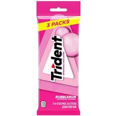 Chewing Gums Trident Trident Chewing Gum Bubblegum 3 Packs of 14 Regular Size Pieces