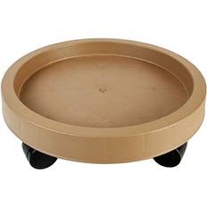 Plant Saucers At Home 13In Rounded Plastic Saucer Brown