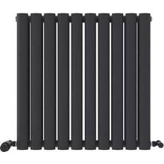 iBathUK Princia Horizontal Double Oval Panel Radiator 600mm x 600mm
