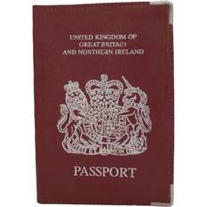 Brown Passport Covers Real UK Real Leather Travel Passport Cover Holder - Tan
