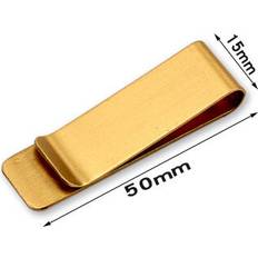 Metal Money Clips Aihontai Money Clip Cash Clamp Holder Portable Stainless Steel Metal Wallet - Gold