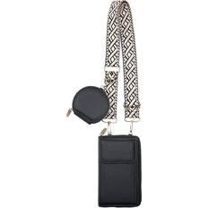 INF Damen Umhängetasche Crossbody Handy Geldbörse - Schwarz