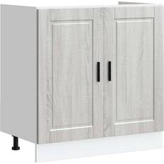 vidaXL Sink Base Porto Grey Sonoma 80 x 46 x 81.5 cm Storage Cabinet