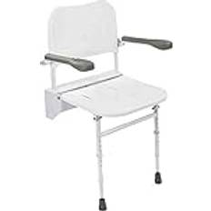 NRS Healthcare Väggmonterad Hopfällbar Duschstol M53370