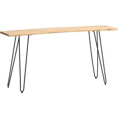 Ablagetische Wohnling Konsolentisch 150 x 36 x 75 cm Akazie Massivholz Baumkante Ablagetisch