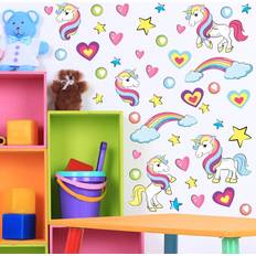 Unicorn Kids Wall Sticker 45 cm H X 90 cm W