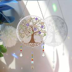 Purple Diamond Paintings ClassicLiving 5D DIY Tree of Life Hanging Sun Catcher Diamond Painting Kit 18.5cm x 19cm