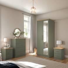 Green Bed Packages August Grove Bryna Cleverdon 4 Piece Bedroom Set - Kale Green