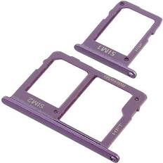 SIM Card Trays Avizar Sim Card Holder Samsung Galaxy J6 Support 2x Nano MicroSD Purple