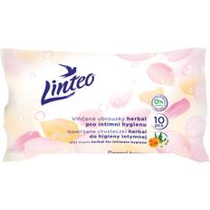 Veganska Intimservetter Linteo Personal Hygiene Våtservetter för Intimhygien Mini Herbal 10 St