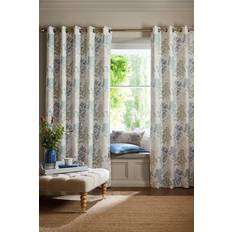 Laura Ashley Tenby Ready Made Eyelet Blackout Curtains Seaspray