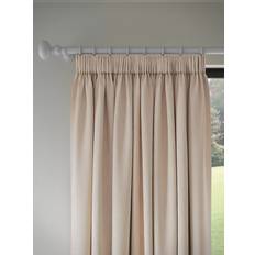 John Lewis Textured Weave Recycled Polyester Pair Blackout Thermal Lined Pencil Pleat Curtains