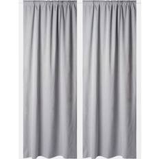Mörkläggningsgardin 2 pack gardiner Åhléns Home Mörkläggningsgardin 135x250 cm 2-pack Grå