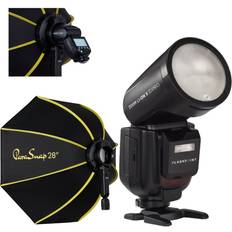 Camera Flashes Flashpoint Zoom Li-on X PRO R2 TTL Flash With Parasnap 28 Softbox