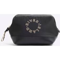 Zipper Cosmetic Bags River Island Womens Black Ri Makeup Bag - Black