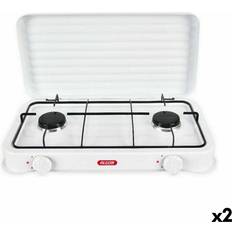 Algon 4400W White Gas Stove with Lid