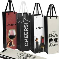 Tirrinia Wine Gift Bags 12pcs 4 Designs