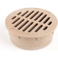 Plumbing UNA Premium USA Made 4 Inch Tan Outdoor Round Flat Drain Grate Cover