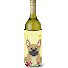 Beige Bottle Coolers Caroline's Treasures Easter French Bulldog Cream Wine 750ml Multicolor Bottle Cooler