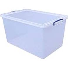 Really Useful Boxes Inredningsdetaljer Really Useful Boxes Box 3 x 83 Liter Justerbar Låda Med Lock 440 x 700 x 370 mm Transparent Förvaringslåda