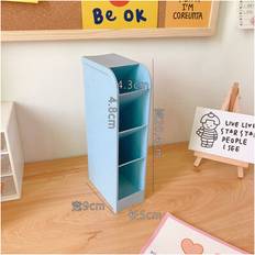 Blue Desktop Organizers Maxpower 4 Grid Desktop Storage Box Macaron Color Pen Holder