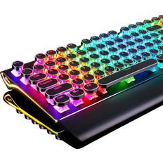 Keyboards LimbO Typewriter Style Mechanical Gaming Keyboard 108-key