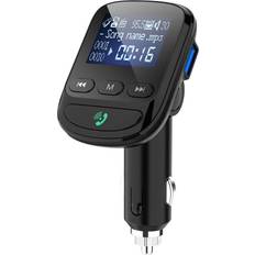 FM Transmitters Exlene Car Mp3 Player 1.4 Inch Lossless Bluetooth 5.0 FM Transmitter