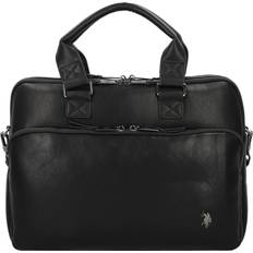 Detachable Shoulder Strap Briefcases U.S. Polo Assn. Free Spirit Briefcase - Black