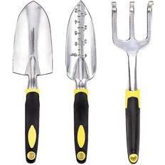 Garden Tools Kikidex Garden Tool Set 3 Piece Cast Aluminum Heavy Duty