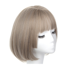 Grey Wigs Exogio Wig For Women Straight Beginner Gray