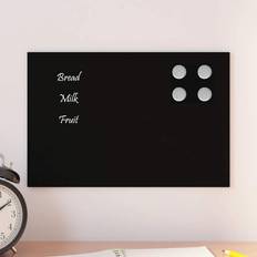 Wall-mounted Magnetic Board 30 x 20 cm Black