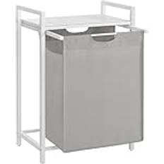 Vasagle Tvättkorgar Vasagle Tvättkorg Med Hylla 65 L 50 x 33 x 72 cm