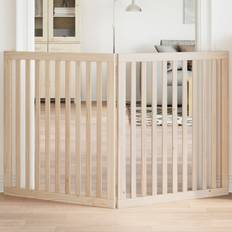 Pets Archie & Oscar Dog Gate Foldable 2 Panels 160 cm Beige 90cm H x 160cm W x 2cm D