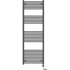 Heated Towel Rails Belfry Heating Bellamira Straight Towel Rail Heated Towel Rails 180cm H x 60cm W x 3cm D Anthracite