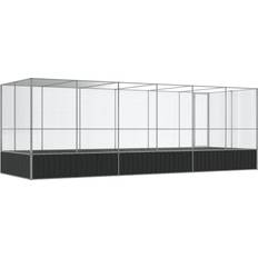 Pets Dakota Fields Cellan 212cm Flight Cage - Silver And Anthracite