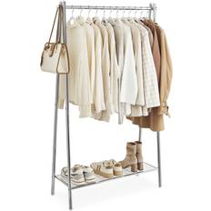 Williston Forge Dimmick 92.5cm Wide Silver Clothes Rack