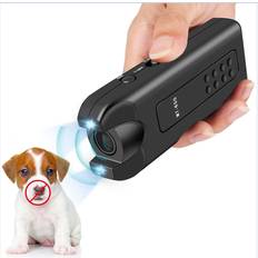 Pets Zeuxo Anti-Barking Dog Device Ultrasonic Black with LED Flashlight 1 pc