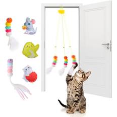 Pets Zeuxo Indoor Cat Hanging Toys 5 Piece Set