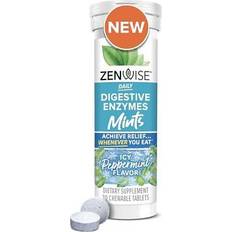 Zenwise Digestive Enzyme Mints Peppermint 30 Chewable Tablets