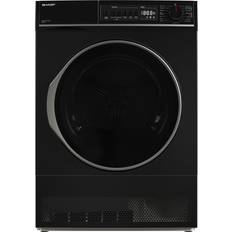 Sharp Tumble Dryers Sharp 8Kg Condenser Tumble Dryer Black