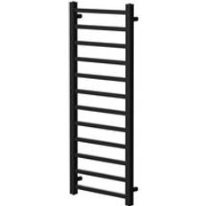 Wholesale Domestic Colore Blaine Matt 1200mm x 500mm Straight Heated Towel Rail Black