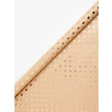 Rose Gold Wrapping Paper & Gift Wrapping Supplies John Lewis Kraft Rose Gold Spot Wrapping Paper 3m